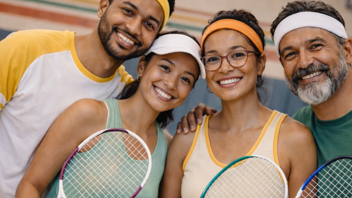 Indoor badminton at ChillTown Sports
