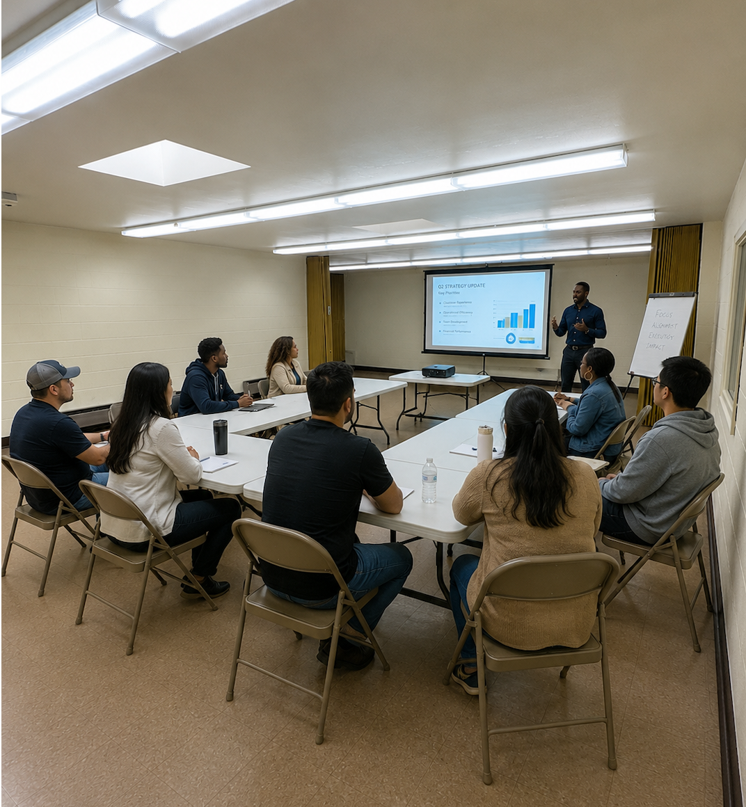 The Bayveiw Room at ChillTown Sports — community meeting space